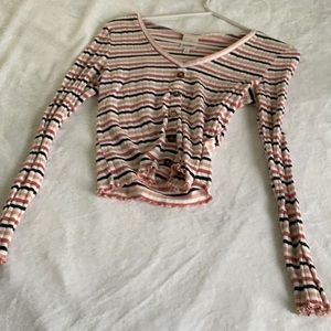 Striped belle du jour top